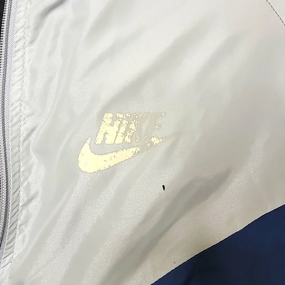 Nike Blue Zippered Hoodie Vintage Size XXL - Picture 9 of 10